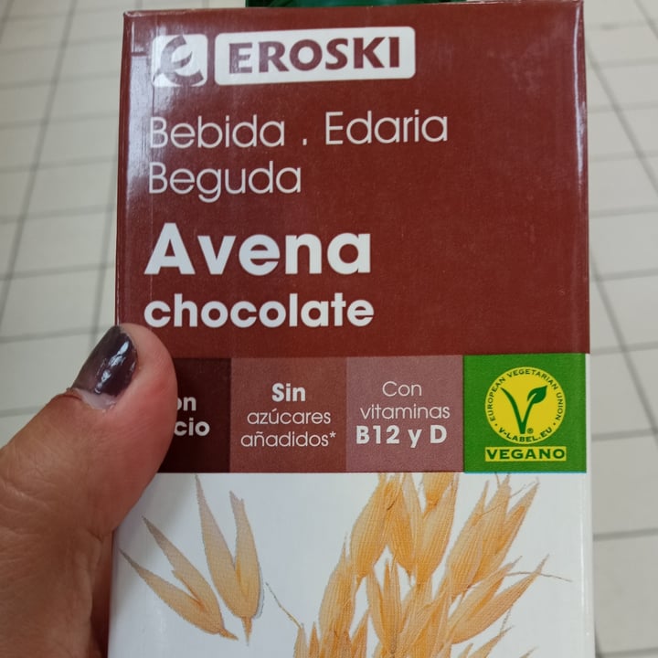 photo of Eroski Bebida avena chocolate shared by @lalocadelosgatos8 on  30 Jun 2022 - review