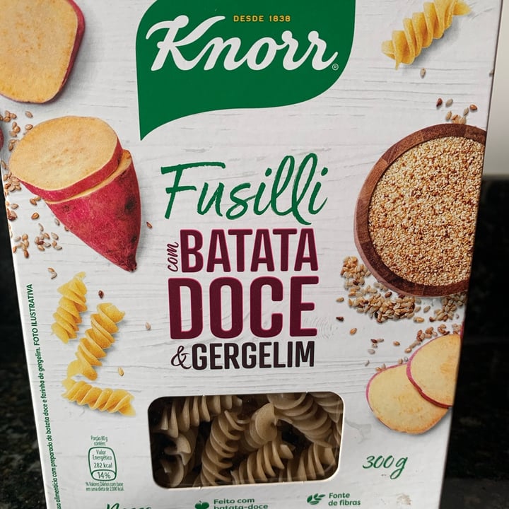 photo of Knorr Fusilli com batata doce e gergelim shared by @janemabap on  06 May 2022 - review