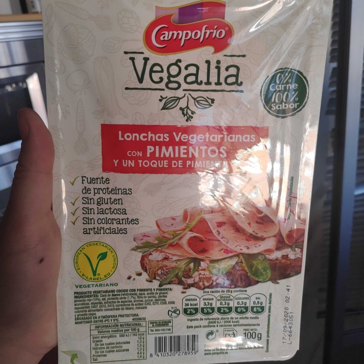 photo of Campofrío Lonchas Vegetarianas A Las Hierbas Mediterráneas shared by @guideyourvibe on  01 Oct 2020 - review