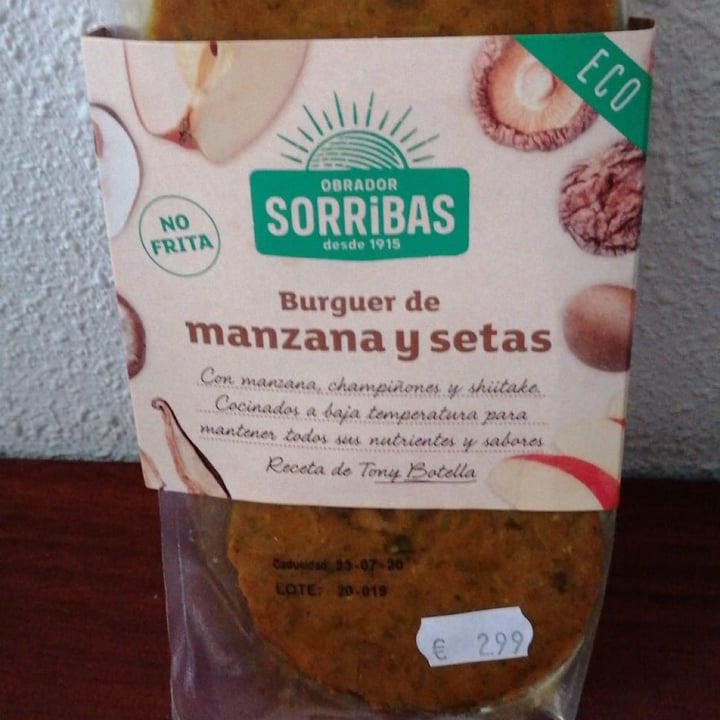 photo of Sorribas Burger de setas y manzana shared by @cgo98 on  09 Oct 2020 - review