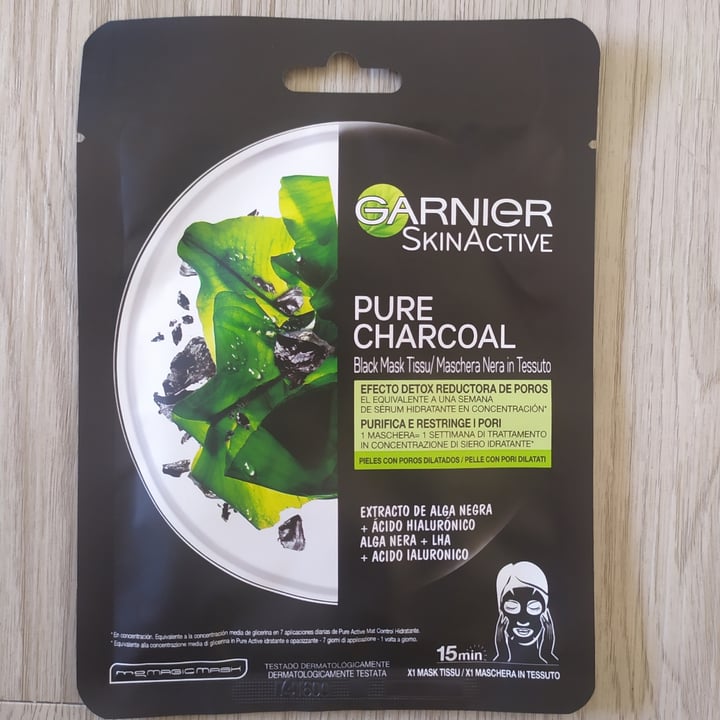 photo of Garnier Mascarilla en tela Pure Carbon shared by @airiin on  01 Apr 2021 - review