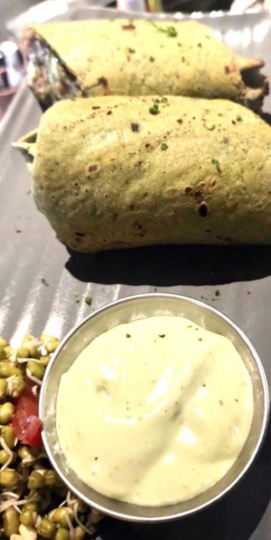review photo of AJA Fresh, Grilled & Healthy- Best Dessert Shop/Organic Food Cafe/Gluten free Food In Chandigarh Italian pesto wrap shared by @ranta on 20 Feb 2020 - review