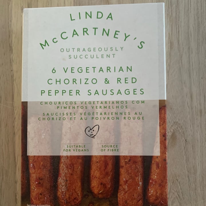 review photo of Linda McCartney's 6 Vegetarian Chorizo & Red Pepper Sausages shared by @peekles on 28 Jul 2020 - review
