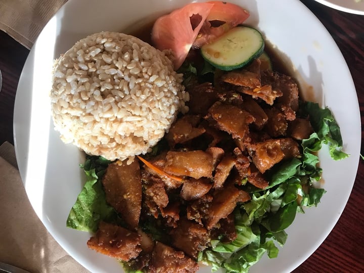 photo of One Veg World Spicy Lemongrass Chick-un shared by @xtineexplores on  31 Dec 2019 - review
