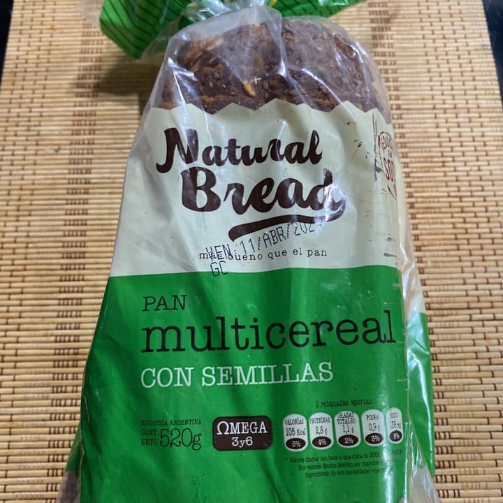 photo of Natural Bread Pan integral Con Semillas shared by @noeliadoniselli on  02 Apr 2021 - review