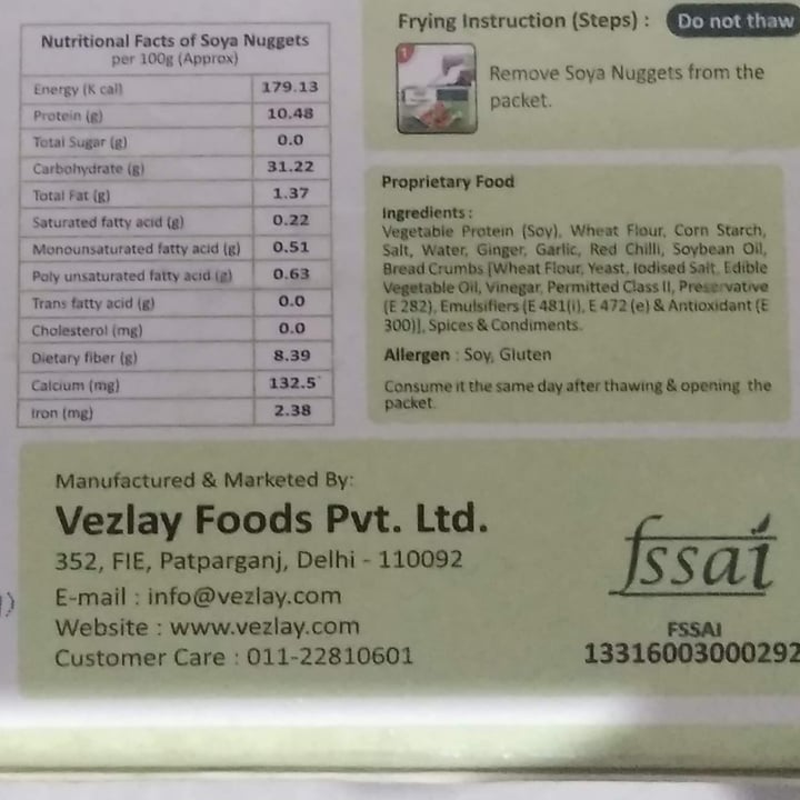 photo of Vezlay Soya nuggets shared by @anjunj on  13 Sep 2021 - review