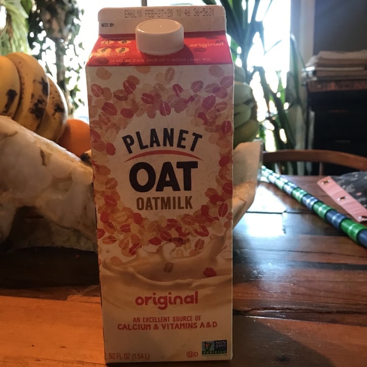 photo of Planet Oat Oatmilk Original shared by @shira on  08 Jan 2020 - review