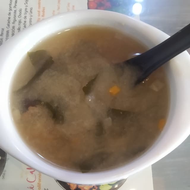 菜肴“Sopa de miso”的照片