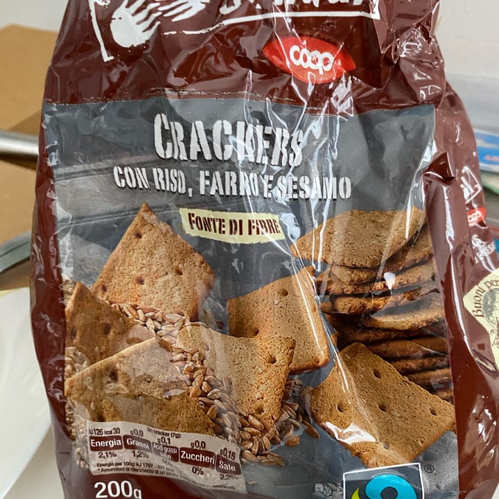 review photo of Solidal coop Crackers con riso, farro e sesamo shared by @mno on 01 Apr 2022 - review