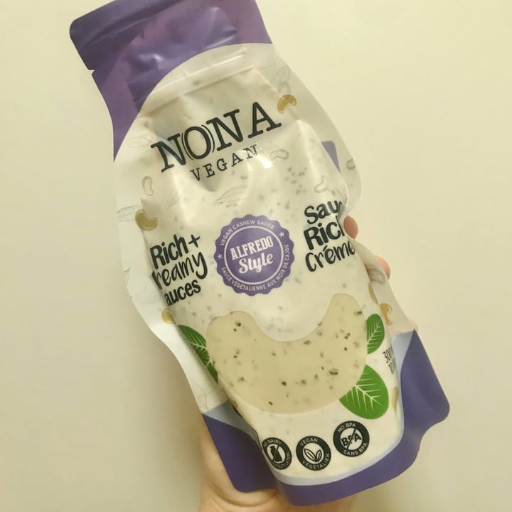 photo of NONA Vegan Foods Alfredo Style Sauce shared by @kaylabear on  26 Mar 2020 - review