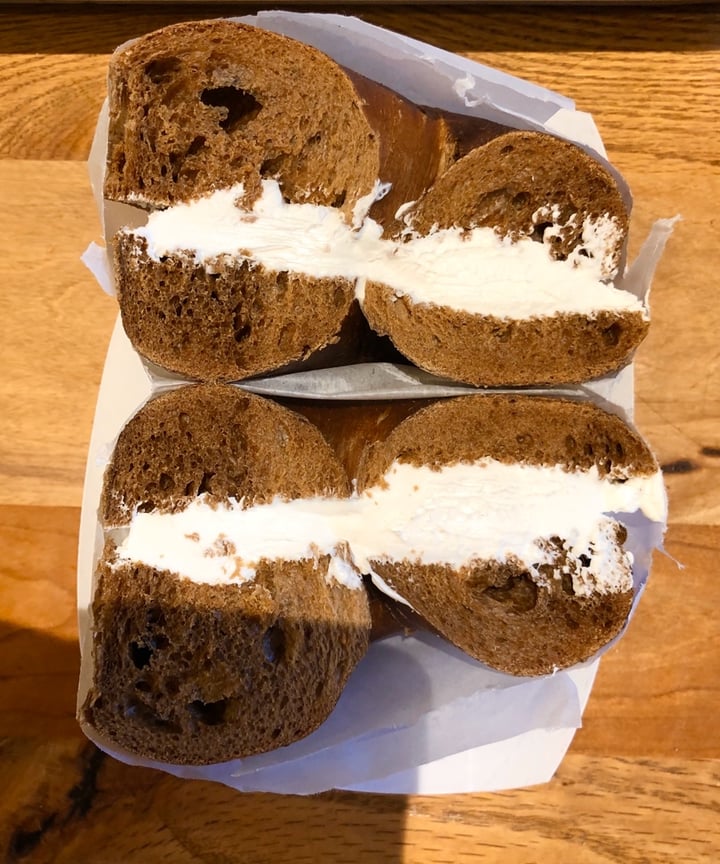 photo of Pick A Bagel Pumpernickel Bagel With Tofu Cream Cheese shared by @courtneyautera on  06 Dec 2019 - review