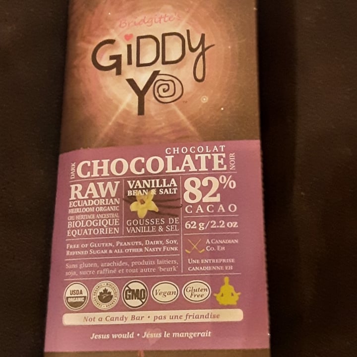 photo of Giddy Yo Giddy Yo Vanilla Bean and Salt Raw Chocolate shared by @momarkham on  13 Jun 2021 - review