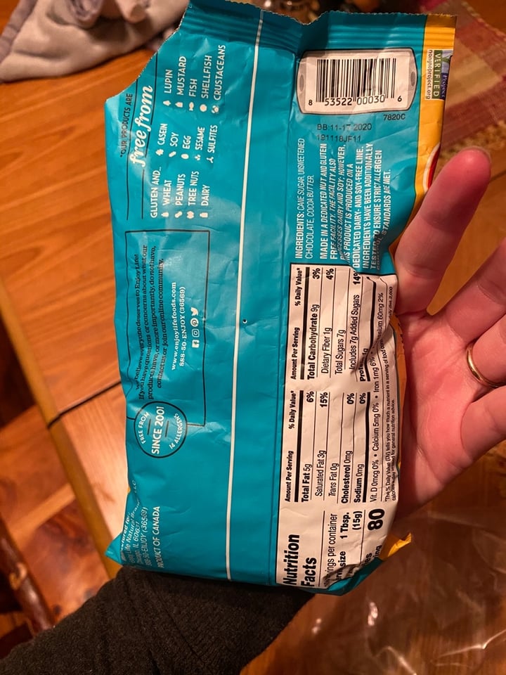 review photo of Enjoy Life Semi-Sweet Chocolate Mini Chips shared by @jhill1123 on 01 Apr 2020 - review