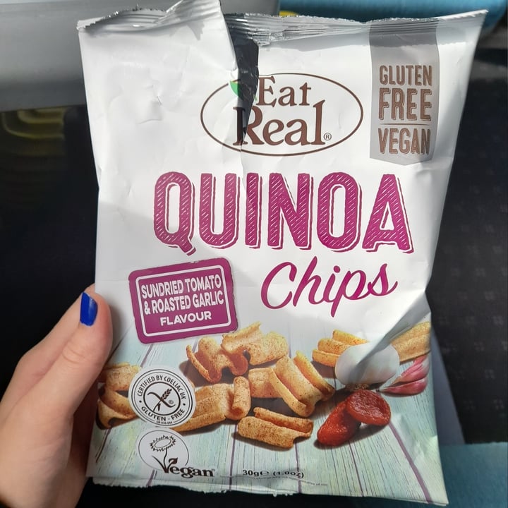 photo of Eat Real Quinoa Sundried Tomato and Roasted Garlic crisps shared by @goudieeiduog on  23 Aug 2021 - review