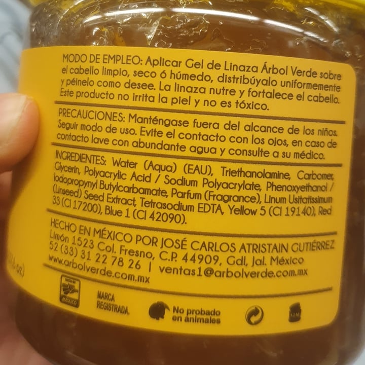 photo of Árbol verde Gel De Linaza shared by @elienaiflores on  18 Apr 2021 - review