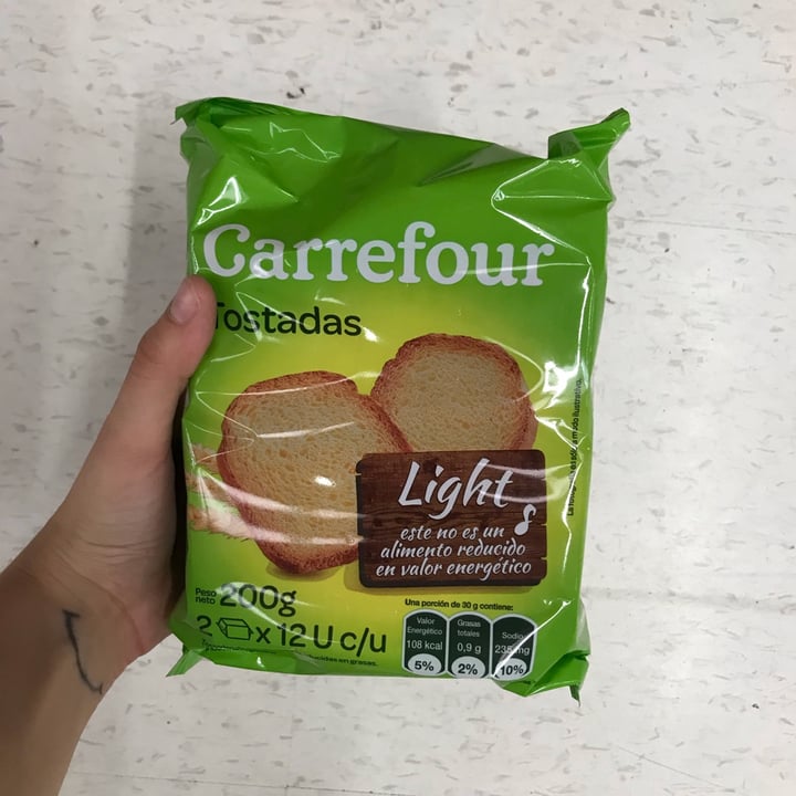 photo of Carrefour Tostadas light shared by @kacerutti on  14 Jan 2022 - review
