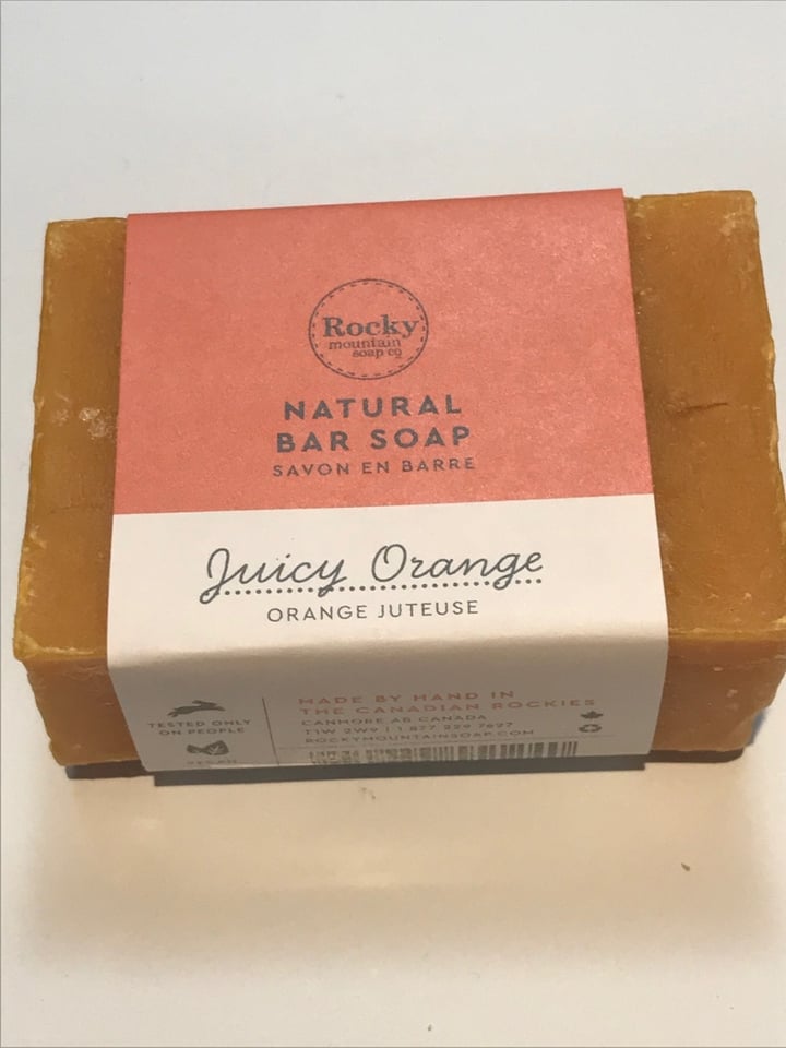 photo of Rocky Mountain Soap Co. Natural orange bar soap shared by @vegan4lyfe on  07 Apr 2020 - review
