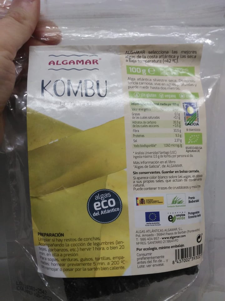review photo of Algamar Alga Kombu shared by @nachouve on 06 Mar 2020 - review