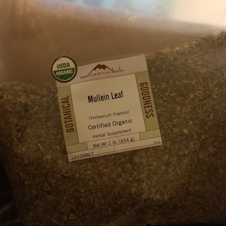 photo of Mountain Rose Herbs Mullein Leaf shared by @anniemae23 on  13 Mar 2022 - review