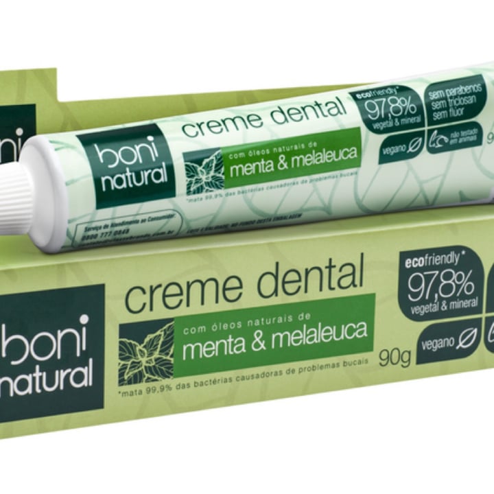 photo of Boni natural Creme dental shared by @deboasnaterapia on  01 Sep 2022 - review