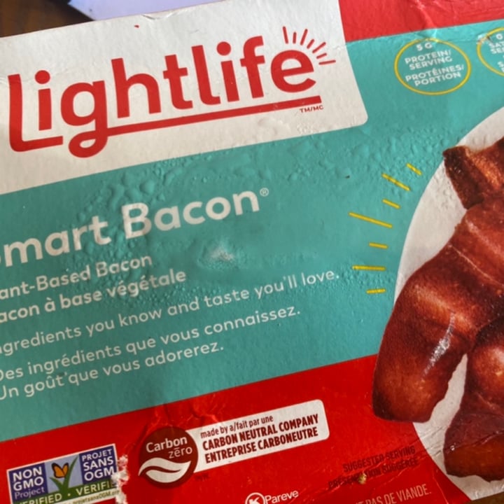 photo of Lightlife Smart Bacon Plant-Based Bacon shared by @aimeeleroi on  23 Nov 2021 - review
