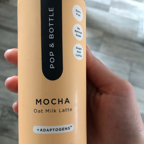 Pop & Bottle Oat Milk Latte, Mocha - 8 fl oz
