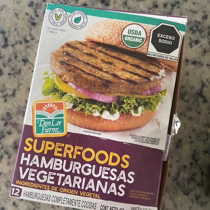 photo of Don Lee Farms Organic Superfoods Veggie Burger shared by @moonberodd on  07 Feb 2021 - review