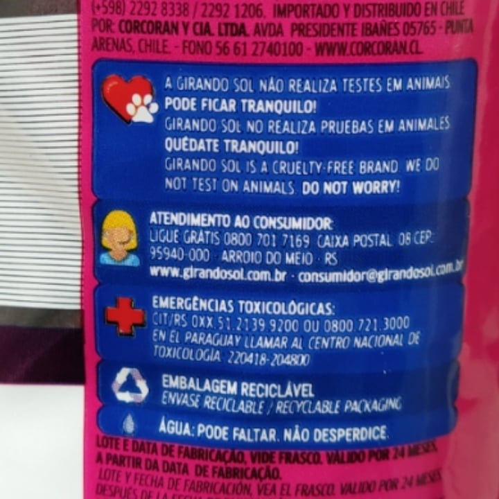 review photo of Girando Sol Alvejante sem cloro shared by @meguinha on 10 May 2022 - review