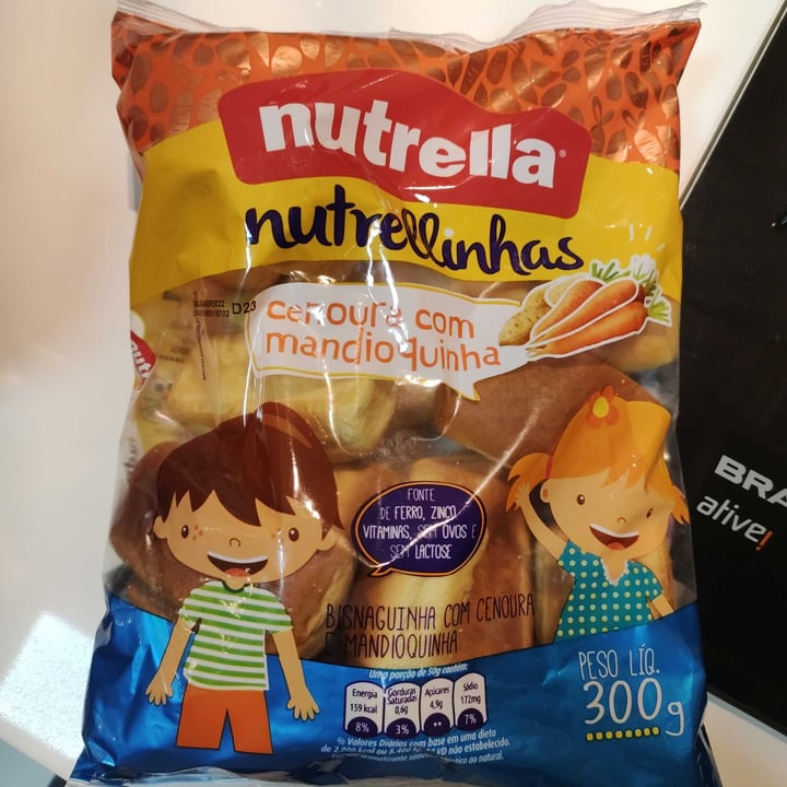 photo of Nutrella Bisnaguinha com cenoura e mandioquinha shared by @arqnatalia on  22 Apr 2022 - review