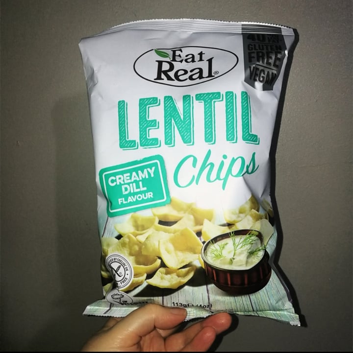 photo of Eat Real Lentil Chips Creamy Dill Flavour shared by @josiearmadillo on  13 Jan 2022 - review