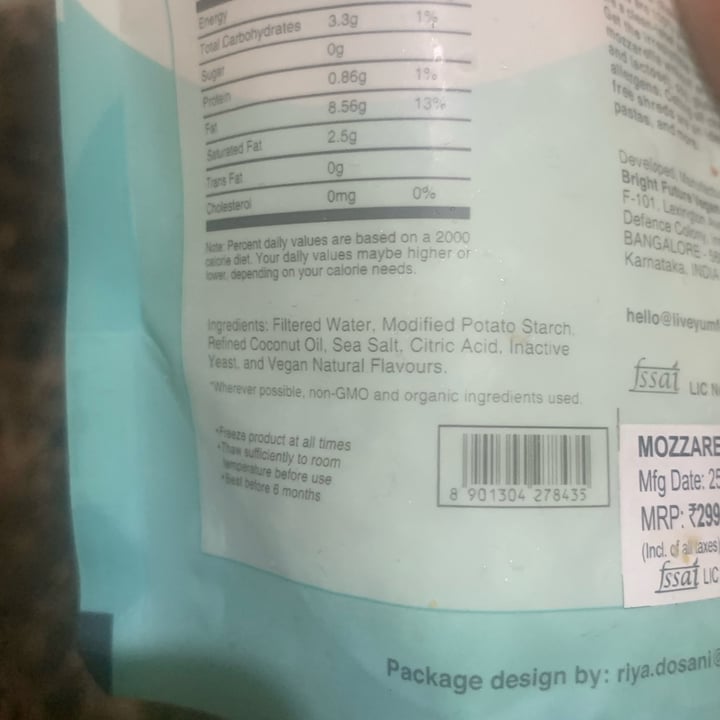 photo of Live Yum Foods Mozzarella Shreds shared by @arjun04 on  26 May 2022 - review