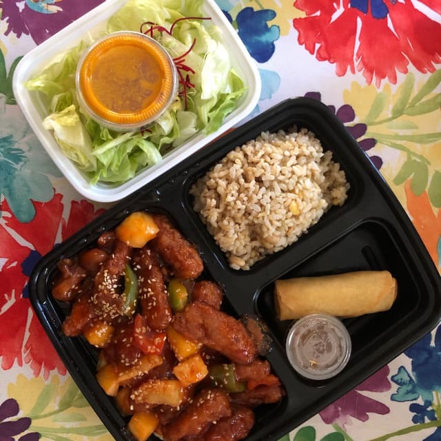 Photo of the dish “Sweet & Sour Soy Protein Lunch Special”