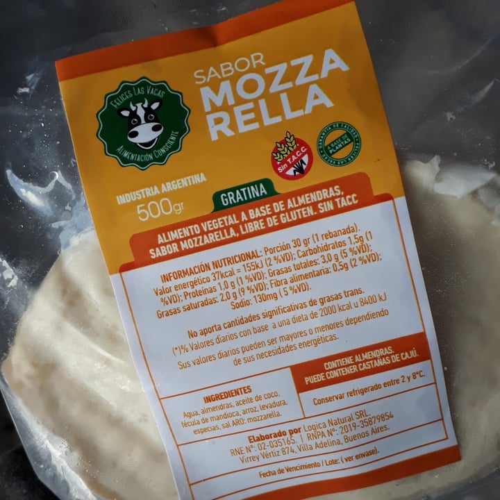 photo of Felices Las Vacas Mozzarella  shared by @angelovegano on  27 May 2020 - review