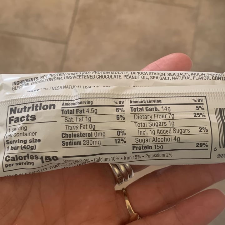 photo of Simply Protein Peanut Butter Chocolate Protein Bar shared by @vegselina on  11 Jul 2022 - review