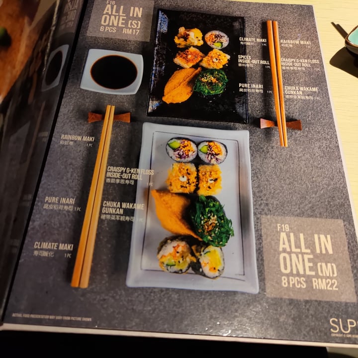 photo of Kusa Vegan - Bukit Bintang All-in-one Sushi Plate shared by @stevenneoh on  30 Nov 2021 - review