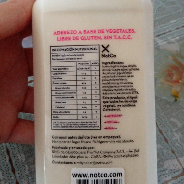 review photo of NotCo Not Mayo Original shared by @zamm on 01 Oct 2020 - review