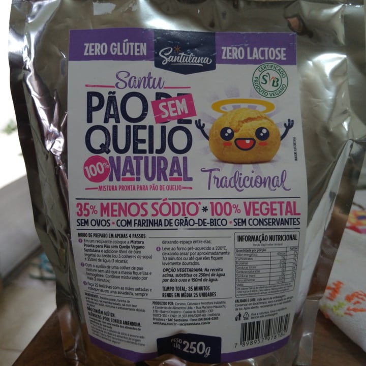 review photo of Santulana Pão sem queijo natural - tradicional shared by @amelita on 17 Apr 2022 - review