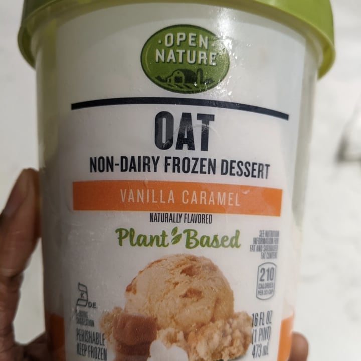 review photo of Open Nature Oat Vanilla Caramel Frozen Dessert shared by @archie73in on 30 Dec 2021 - review