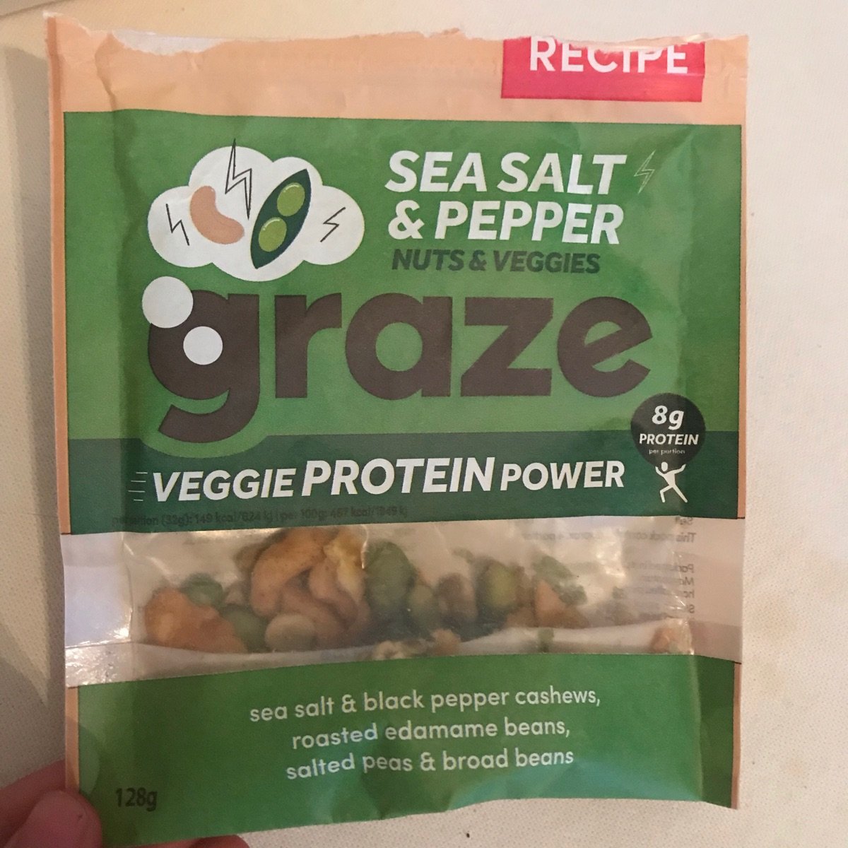 graze Sea Salt & Pepper Veggie Protein Power Reviews abillion