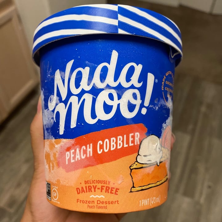 photo of NadaMoo! Peach Cobbler shared by @veganzzz on  18 Sep 2021 - review