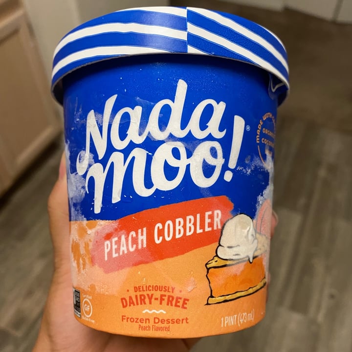 photo of NadaMoo! Peach Cobbler shared by @veganzzz on  18 Sep 2021 - review