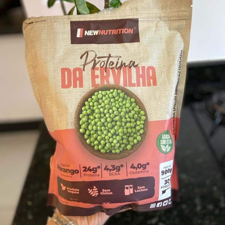 photo of New nutrition Proteina de Ervilha - Sabor Morango shared by @lecodignole on  17 Aug 2022 - review