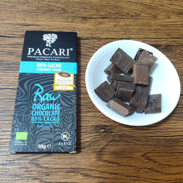 photo of Paccari Raw Organic Chocolate 85% Cacao + Coconut Sugar shared by @stevenneoh on  14 Dec 2020 - review