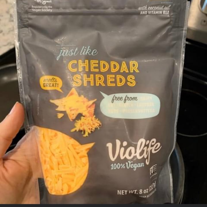 photo of Violife Cheddar shreds shared by @nikkiv12 on  24 Aug 2021 - review