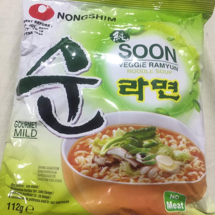 photo of NONGSHIM (농심) SOON VEGGIE RAMYUN NOODLE SOUP shared by @soodeux on  25 Apr 2020 - review