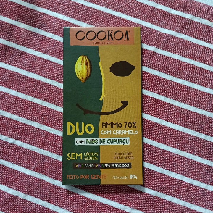 photo of Cookoa Duo ammo 70% Com Caramelo Com Nibs De Cupuaçu shared by @pamioliveira on  08 Jul 2022 - review