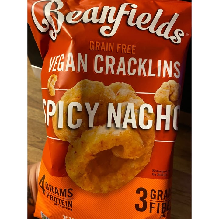 photo of Beanfields Vegan cracklins Spicy Nacho shared by @amsvfrazier90 on  13 Aug 2021 - review