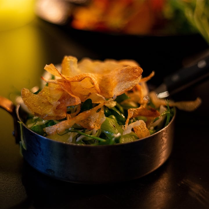 review photo of Oui Bar & KTCHN Caramelised Fennel Salad With Black Garlic Dressing & Smoked Potato Skins shared by @ajyoung on 08 Sep 2021 - review