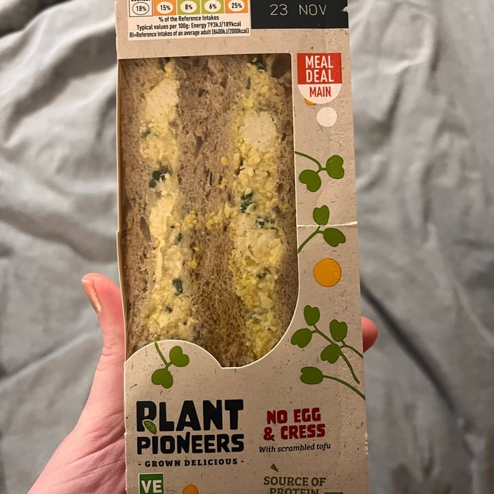 photo of Plant Pioneers No egg and cress sandwich shared by @ameriamber on  22 Nov 2021 - review