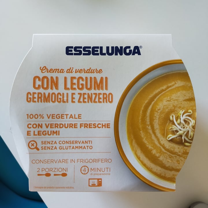 photo of  Esselunga Crema di verdure con legumi germogli e zenzero shared by @elisa789 on  27 Mar 2022 - review